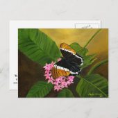 マリア・ウィリアムズによる錆びた先端の蝶はがき ポストカード (正面/裏面)
