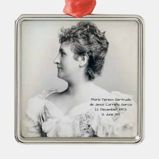 マリア・テレサ・ゲルトゥリスデジェスス・カレニョガルシア メタルオーナメント (正面)