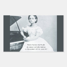 マリア・テレサ・ゲルトゥリスデジェスス・カレニョガルシア 長方形シール