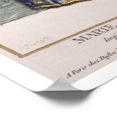 マリア・テレサ(1717-80)オーストリアの皇后の出身。 ポスター (角)