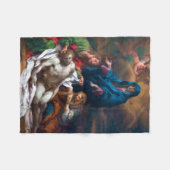 マリア・マグダレネとイエス フリースブランケット (正面(横))