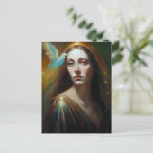 マリア・マグダレネとゴージャスな鳥 ポストカード (スタンド正面)