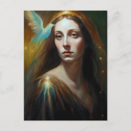 マリア・マグダレネとゴージャスな鳥 ポストカード