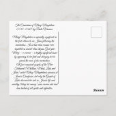 マリア・マグダレンの変換 ポストカード (裏面)