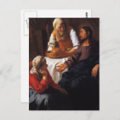 マリア&マーサ家のキリスト ポストカード (正面/裏面)