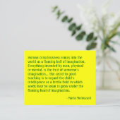 マリア・モンテッソーリの引用文第4郵便はがき ポストカード (スタンド正面)