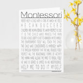 マリア・モンテッソーリの引用文 カード (黄色い花)