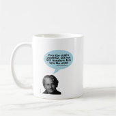 マリア・モンテッソーリの引用文 コーヒーマグカップ (左)