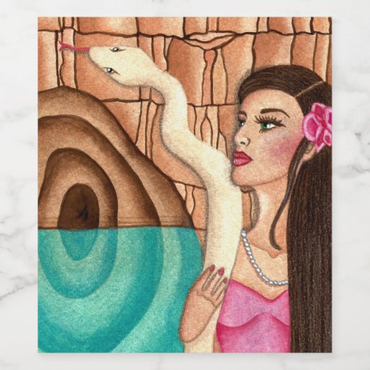 マリア・ライオンザディオサヴェネゾラナデラスアグア ワインラベル (シングルラベル)