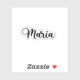 マリア 名前 - 手書きカリグラフィー シール