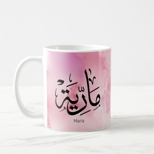 マリアmレター，マリア，マリヤ，マリヤ，マリー コーヒーマグカップ (左)