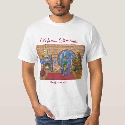マリウスクリスマスシャツ Tシャツ (正面)