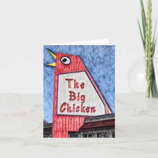 マリエッタジョージアビッグチキン絵画レストラン シーズンカード (正面)