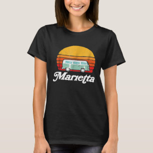 マリエッタジョージアヴィンテージヒッパイヴァンサーフスタイルサン Tシャツ