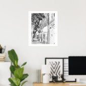 マリエッタスクエアショップズタウンスクエアスモールタウン ポスター (ホームオフィス)