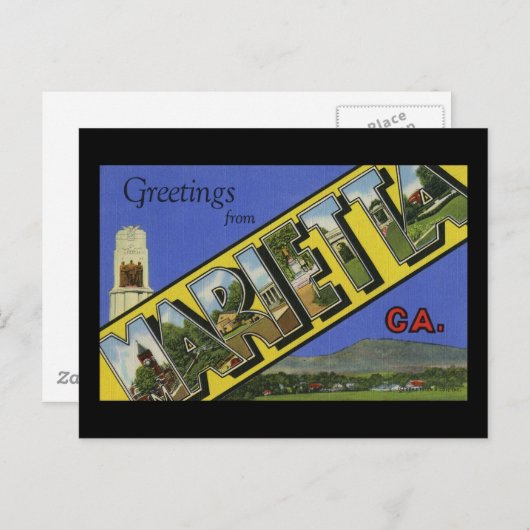 マリエッタ・ジョージアの挨拶 ポストカード (正面/裏面)