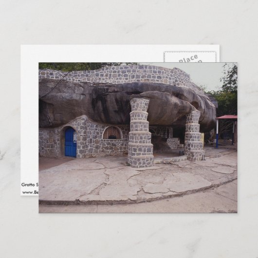 マリエルのグロットの神社、ヴァージンマリアの訪問 ポストカード (正面/裏面)