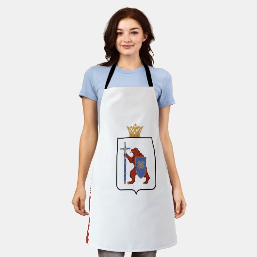 マリエル国旗 エプロン (着用した状態)