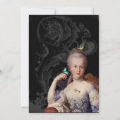 マリエレガントーアントワネットオンブラッフランスのクインスパイア 招待状 (裏面)