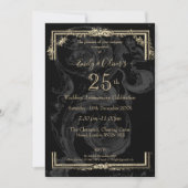 マリエレガントー・アントワネットが黒の記念日 招待状 (正面)