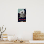 マリエンプラッツミュンヘンシティセンターイラストレーション ポスター (キッチン)