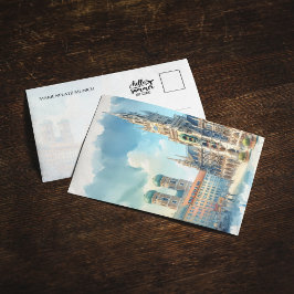 マリエンプラッツミュンヘンドイツ水彩絵葉書 招待状