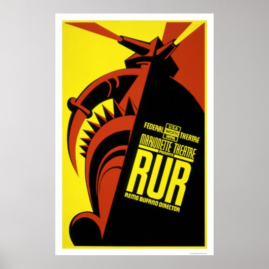 マリオネットシアター1938 WPA ポスター (正面)