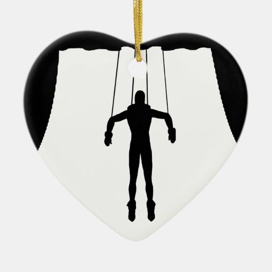 マリオネット人形 セラミックオーナメント (正面)