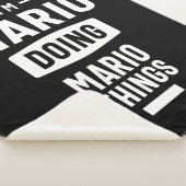 マリオパーソナライズされたネーム誕生日ギフト シェルパブランケット (3/4)