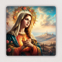 マリオリーハートクリスチャン メタルプリント