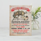 マリオンのためのカウボーイ・ウェスタン・バースデーパーティー 招待状 (スタンド正面)