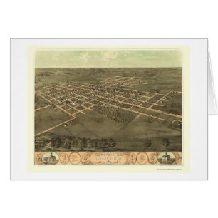 マリオンのIAのパノラマ式の地図- 1868年