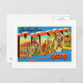 マリオンオハイオOHオールドヴィンテージ旅行土産 ポストカード (正面/裏面)