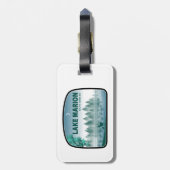 マリオンレイクサウスカロライナ鹿 ラゲッジタグ (裏面縦)