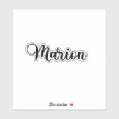 マリオン名 – 手書き書道 シール (シート)