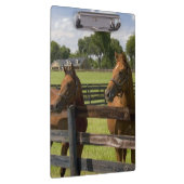 マリオン郡のサラブレッドの馬農場 クリップボード (右)