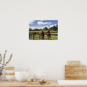 マリオン郡のサラブレッドの馬農場 ポスター (キッチン)