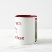 マリオン野蛮人の乳癌の戦士のマグ マグカップ (中央)