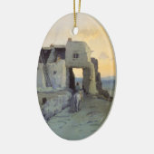 マリオン・カバフ・ウォーチェルによるワルピの夕べ セラミックオーナメント (左)