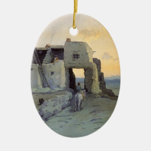 マリオン・カバフ・ウォーチェルによるワルピの夕べ セラミックオーナメント (正面)