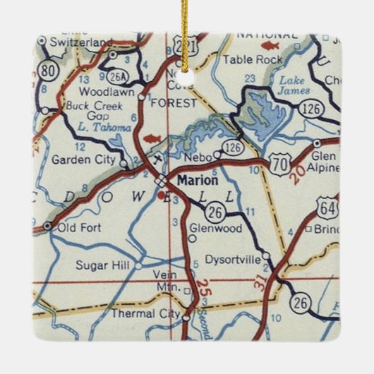 マリオンNCヴィンテージマップ セラミックオーナメント (裏面)