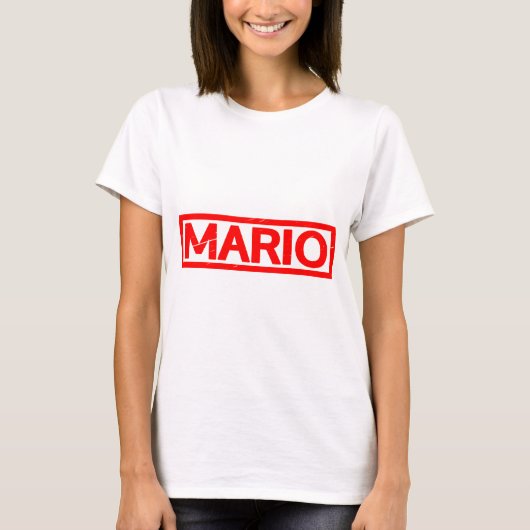 マリオ切手 Tシャツ (正面)