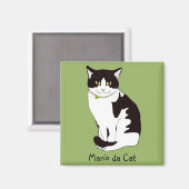 マリオ猫 マグネット (正面/裏面)