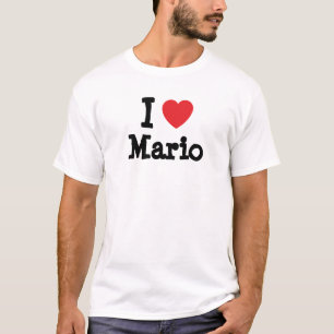 マリオ·ハートTシャツが大好き Tシャツ