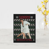 マリカの完全なトランプの醜いおもしろいクリスマス カード (黄色い花)