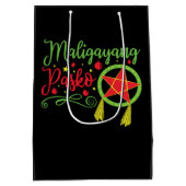 マリガヤンパスコクリスマスフィリピーノフィリピン ミディアムペーパーバッグ (裏面)