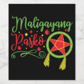 マリガヤンパスコクリスマスフィリピーノフィリピン ワインラベル (シングルラベル)