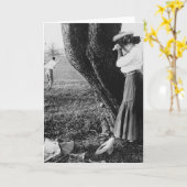 マリガン1906年を取って下さい カード (黄色い花)