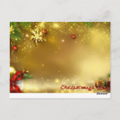 マリクリスマスカード ポストカード (裏面)