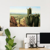 マリコパマウンテンからビューザリバーギラ ポスター (ホームオフィス)